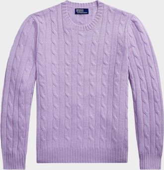 Polo Ralph Lauren Men & apos;s Iconic Cable-Knit Cashmere Sweater
