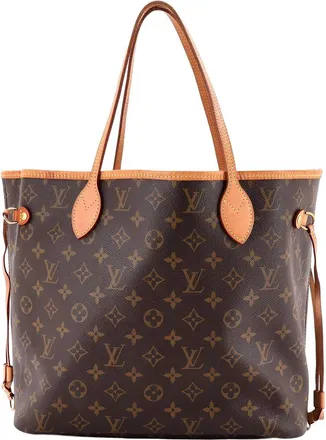 Louis Vuitton Brown Monogram Canvas Neverfull Nm Mm (Authentic Pre-Loved)