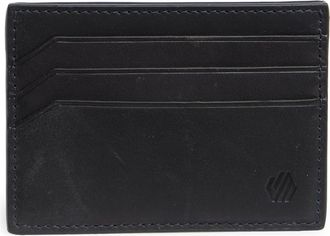 Johnston & Murphy Leather Card Wallet in Navy at Nordstrom Rack