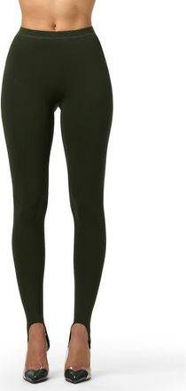 Naked Wardrobe Naked Stirrup Leggings in Noir Green at Nordstrom, Size X-Large