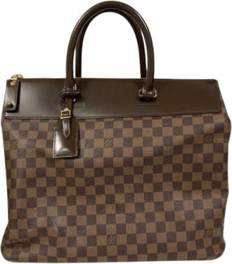 Louis Vuitton Pre-owned Handbags, unisex, Brown, Size: ONE SIZE Pre-owned Greenwich PM Damier Handbag