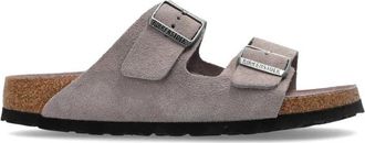 Birkenstock Arizona Soft Footbed Regular Fit - Dames - Sandalen - Paars - 36 EU - Leer - Schoenen