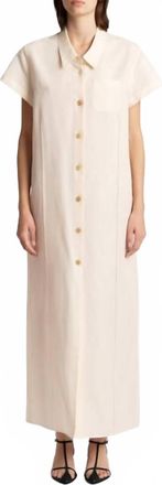 Khaite Effy Dress In Natural