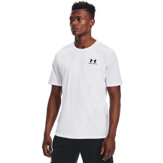 Under Armour T-Shirt UNDER ARMOUR UA M SPORTSTYLE LC SS, Herren, Gr. 4XL, weiss (wei&szlig;), Obermaterial: 60% Baumwolle, 40% Polyester, normal, Rundhals, Shirts T-Shir