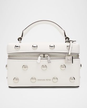 Michael Kors Jana Small Studded Leather Vanity Crossbody Bag