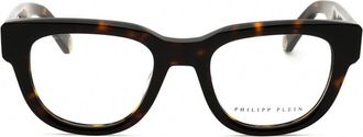 Philipp Plein VPP146M0722 Square Full Rim Havana Eyeglasses - Brown