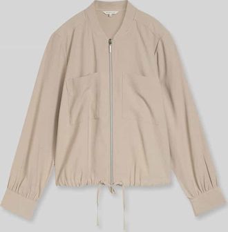 Tom Tailor Relaxed Fit Blouson mit Tunnelzug in Taupe, Gr&ouml;&szlig;e 38