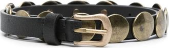 Golden Goose Belts - Dames - Riemen - Zwart - 70 CM - Leer - Accessoires