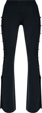 Versace Jeans Couture Wide Broeken - Dames - Wijde Broeken - Zwart - M - Broeken