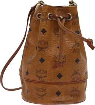 MCM Drawstring Shoulder Bag Leather Pvc Shoulder Bag Bag (Pre-Owned)