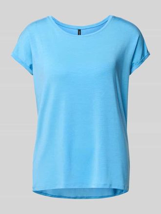 Vero Moda Loose Fit T-Shirt aus Lyocell-Mix Modell AVA in Blau, Gr&ouml;&szlig;e S