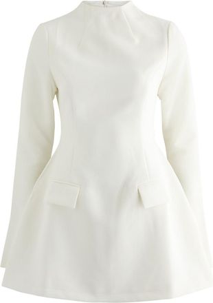 Odd Muse Ultimate Muse Mini Dress - Mock Neck, White - UK6 / XS - XS (UK6)