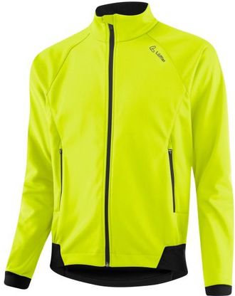 LOEFFLER Bike Jacket Cosmo CF Airblocc Warm Velojacke f&uuml;r Herren | gelb/gr&uuml;n