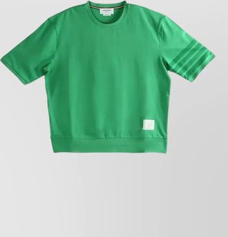 Thom Browne striped short-sleeve cotton t-shirt