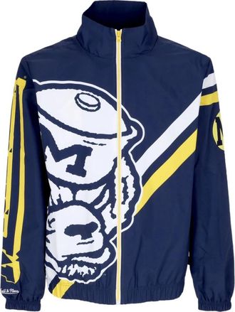 Mitchell & Ness Ncaa Exploded Logo Warm Up Jacket - Heren - Zomerjassen - Blauw - L - Jassen