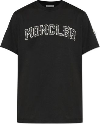 Moncler Klassiek T-shirt - Heren - T-shirts - Zwart - XL - Katoen - Tops