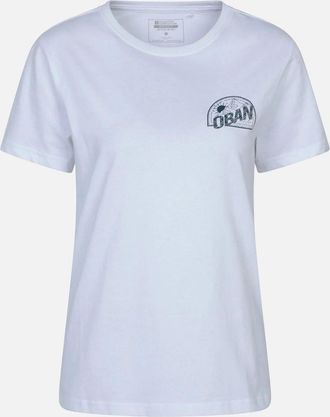 Mountain Warehouse Womens Mountain Warehouse Womens/Ladies Oban Relaxed Fit Short-Sleeved T-Shirt - White - Size: 20