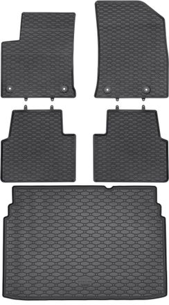 OEM Opel Crossland / Crossland X Crossover Desde Junio De 2017. Juego De Alfombrillas De Goma Para Coche + Alfombrilla Para Maletero
