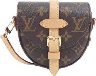 Louis Vuitton Tweedehands Canvas Louis Vuitton tassen - Dames - Vintage Schoudertas - Bruin - ONE Size - Vintage