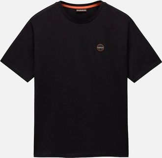 Napapijri Mens Napapijri S-Badge T-Shirt - Black - Size: 38