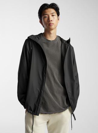 Rains Mens Storm Breaker cropped raincoat