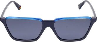 Polaroid Sunglasses, male, Blue, Size: 56 MM Blue Stylish Sunglasses