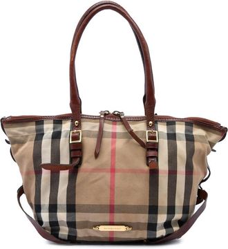 Burberry Pre-owned Burberry Small House Check Canvas Bridle Salisbury Tote Ladies ZSWGTECCNXSA3FAN