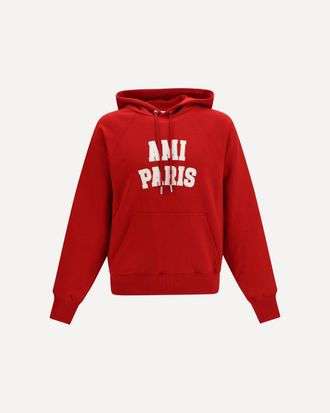 Ami Felpa con Cappuccio in cotone con ricamo Man M