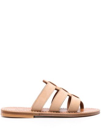 K.Jacques K. Jacques Dolon Leather Flat Mules