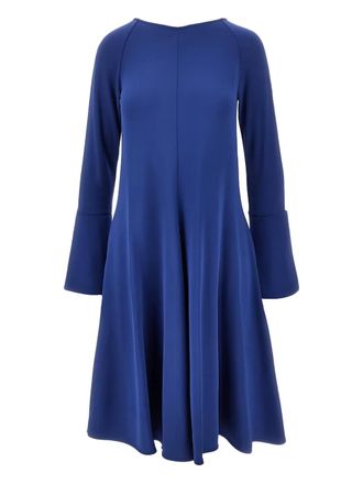 Emporio Armani long-sleeve dress - women - Viscose/Elastane - 44 - Blue