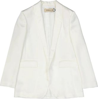 Blanca Vita Jasje met satijneffect - Dames - Blazers - Wit - XS - Satijn - Jassen