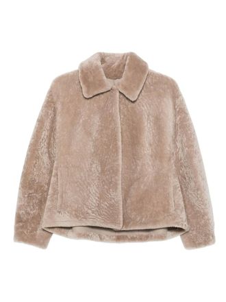 Manzoni24 shearling jacket - women - Sheep Skin/Shearling - 40 - Neutrals