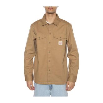 Levi's Camicia Worker - Heren - Casual Overhemden - Bruin - S - Katoen - Overhemden