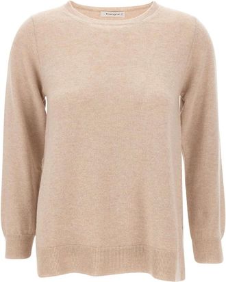 KANGRA Truien & Vesten, Dames, Beige, L, Wol, Kangra Truien Beige