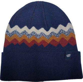 United By Blue The Merino Wool Mountain Scape Knit Beanie in Midnight Navy at Nordstrom