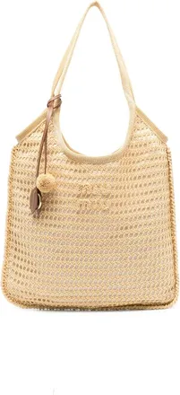 Miu Miu Logo-detail Tote Bag