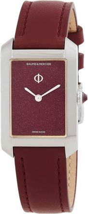 Baume & Mercier Hampton Red Dial Ladies Watch M0A10673