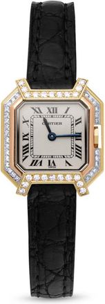 Cartier Pre-owned Cartier Ceinture Hand Wind Diamond White Dial Ladies Watch 6603