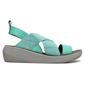 FLY London BAJI848FLY Brooklyn Leather Womens Comfort Sandals - Spearmint - Size:UK 8