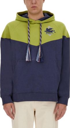 Etro Green Logo Hood Sweatshirts