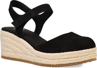 Eileen Fisher Nessa Espadrille Wedge Sandal in Black at Nordstrom Rack, Size 9.5