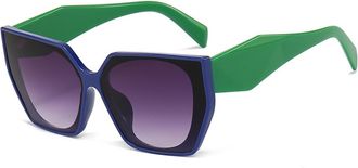 Generic Women Vacation Commuter Sunglasses Outdoor Men Driving Sun Glasses(Green)