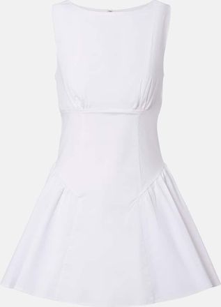 Staud Vestido corto Gwen de algod&oacute;n