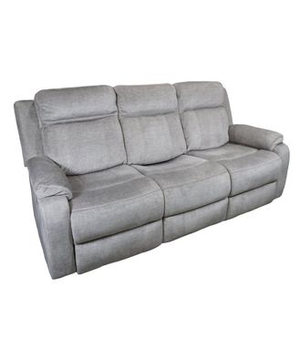 Home Heavenly Sof&aacute; el&eacute;ctrico de 3 plazas de tela en color gris 95 x 204 x 102 cm