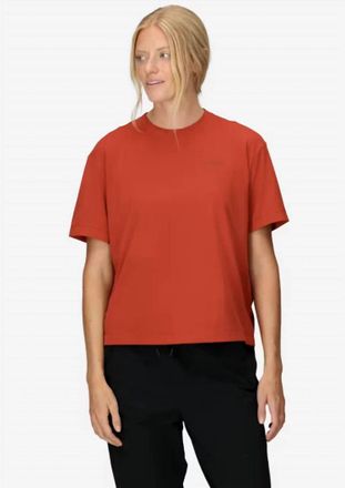 Marmot Womens Airexchange Short-Sleeve T-Shirt In Sumac