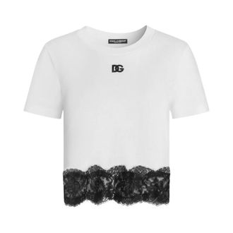 Dolce & Gabbana Dames, Tops, Wit, Maat: M