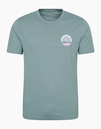 Mountain Warehouse Mens Mountain Warehouse Mens Bournemouth Short-Sleeved T-Shirt - Green - Size: 36