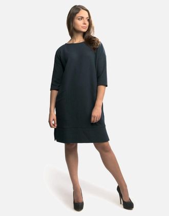Great Plains Womens Great Plains Martha Jersey Womens Dress - Navy - Size: 14