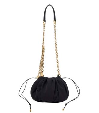 Chlo&eacute; Black Plisse Medium Shoulder Bag