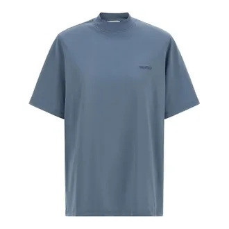 The Attico Dames, Tops, Blauw, Maat: S Katoen